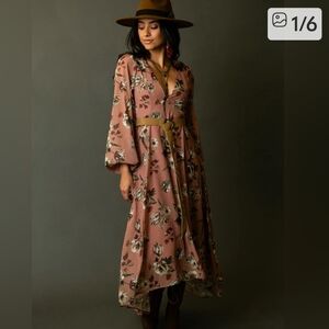 JOYFOLIE Crystal Dress In Pink Floral XXS